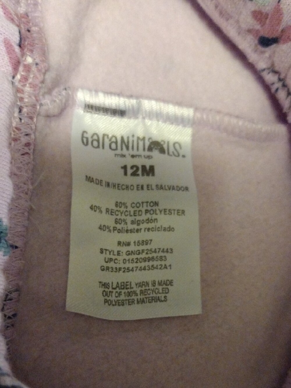 Lilac Baby Bodysuit and Fox Print Fleece Pants Set - Picture 2 of 13